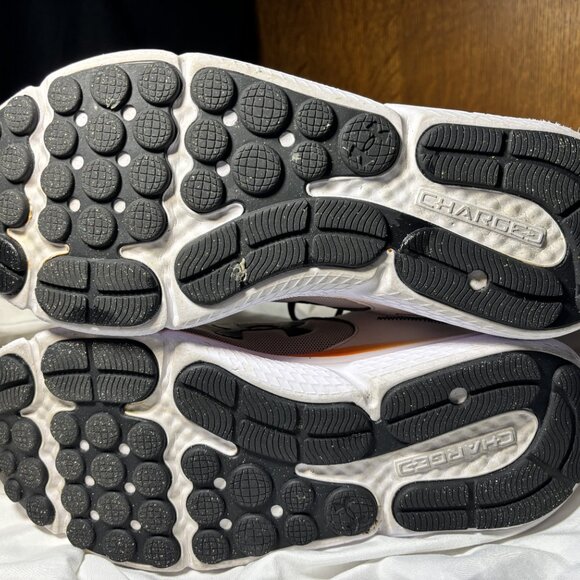 Under Armour Running Shoes – White/Black/Orange – Men’s Size 11 - Picture 9 of 9